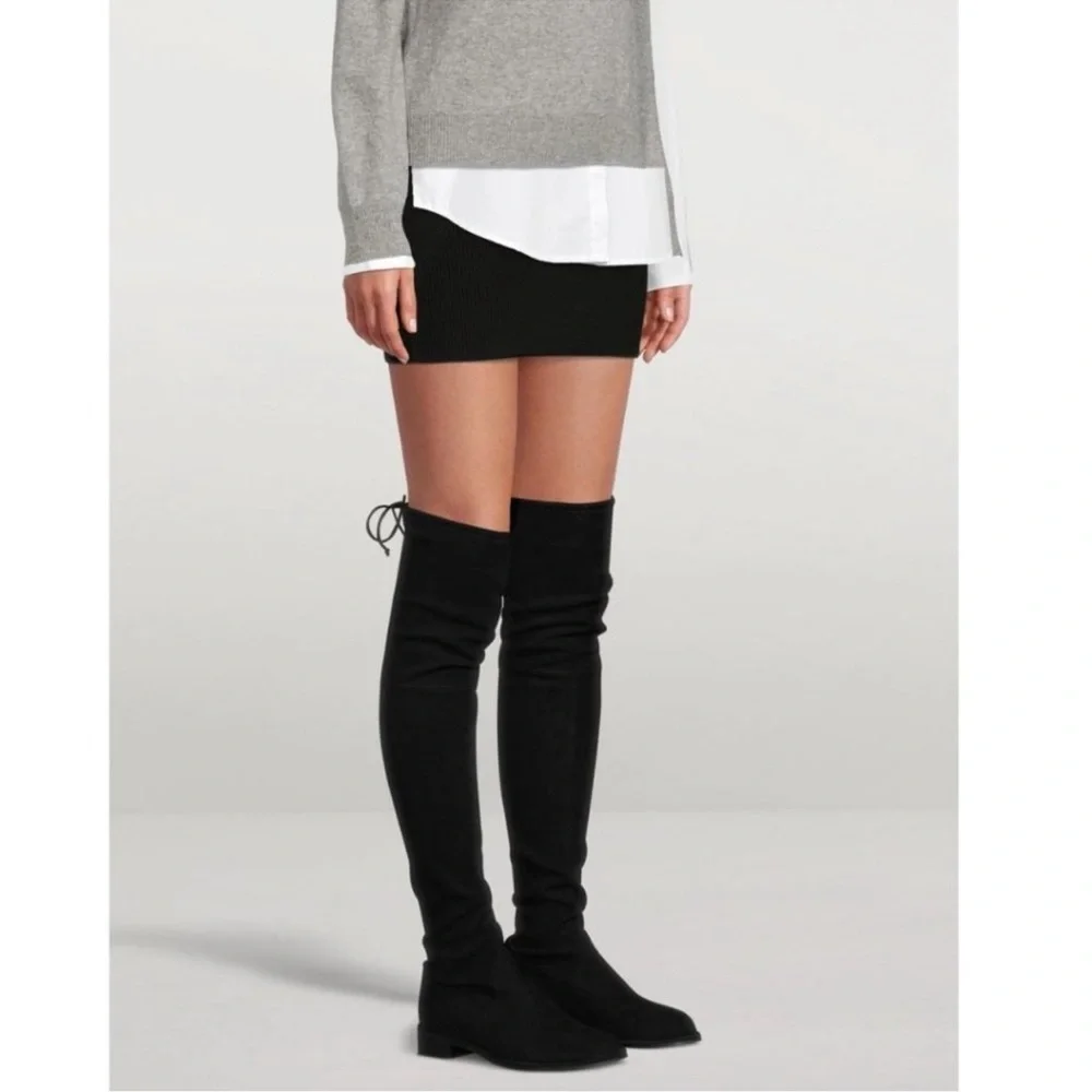 Stuart Weitzman Lowland Black Suede Over the Knee
Boot Size 6 - Picture 2 of 16